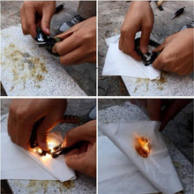 Buy One Free One Paracord Flint Fire Starter Bracelet 4 In 1